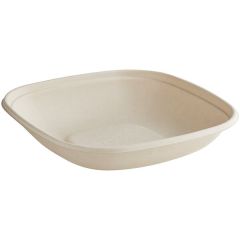 32 oz. Compostable Square Fiber Bowl - 400/Case