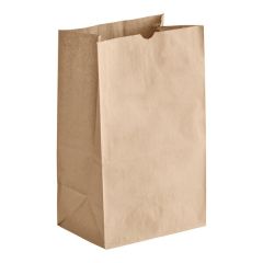 20 lb. Natural Kraft Paper Customizable Bag - 500/Case Width 8 1/4 InchesHeight 16 1/8 Inches Gusset Width 5 5/16 Inches