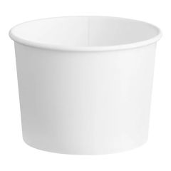 12 oz. White Double Poly-Coated Paper Food Cup - 1,000/Case