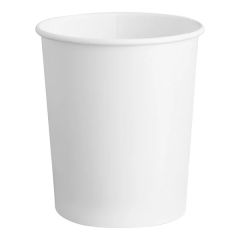32 oz. White Double Poly-Coated Paper Food Cup - 500/Case