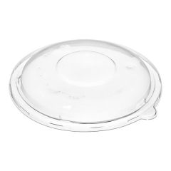 24-32 oz. Round Clear Plastic Dome Take-Out Lid - 300/Case