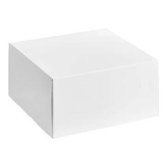 8" x 8" x 4" White Auto-Popup Cake / Bakery Box - 200/Case